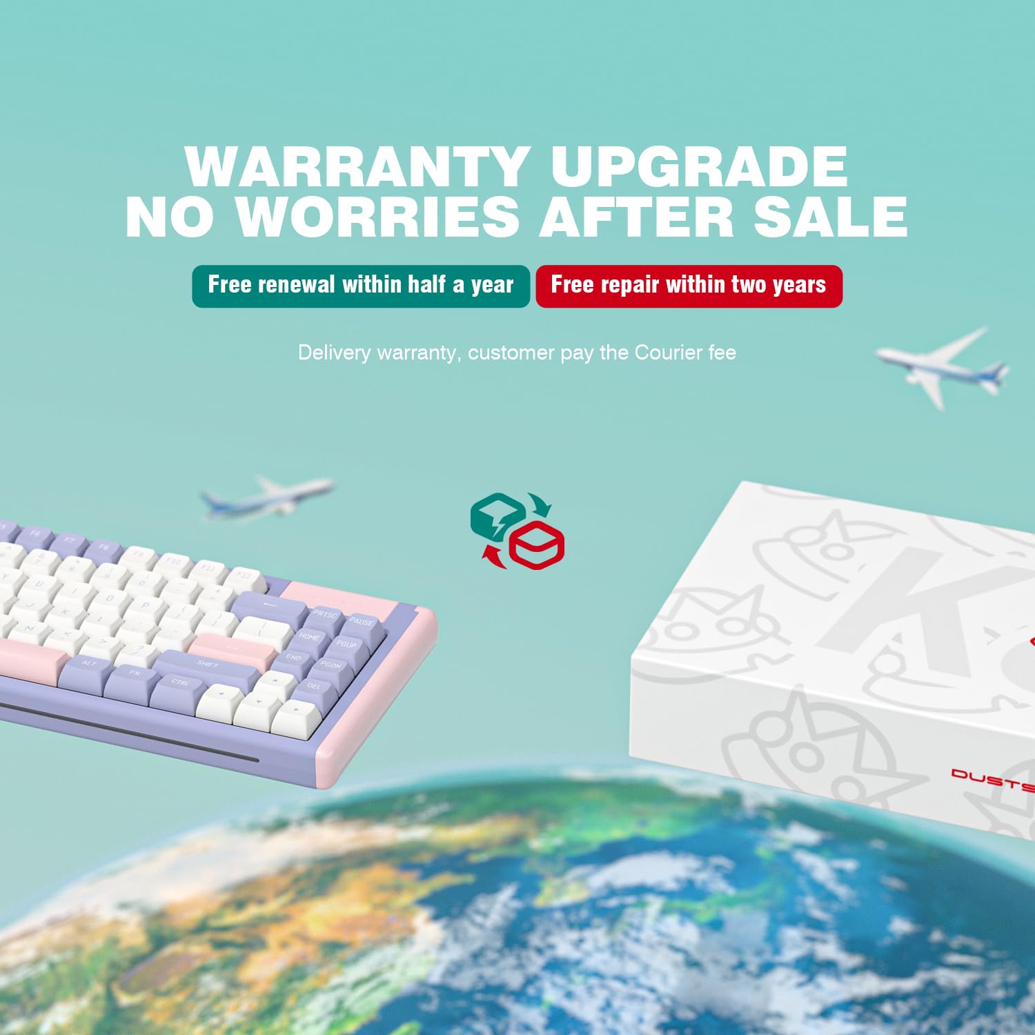 Amazon | DUSTSILVER K84 ホットスワップ可能 有線 75% かわいい