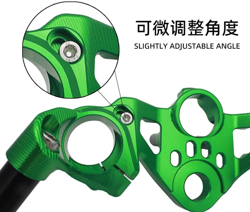 FOR NINJA 500 ninja500 Parts Triple Tree Handlebar Clamp Bracket Front Lowering Top Fork Bridge Accessories Ninja500 (MiddleBolts-Red)
