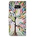 UrSpeedtekLive Galaxy S8 Wallet Case Folio Flip Premium PU Leather Case Cover w/Card Holder Slot Pockets, Wrist Strap, Magnetic Closure Compatible with Samsung Galaxy S8 (2017), Love Tree
