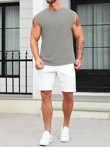 Miniatura 3 de Aoysky Camiseta deportiva sin mangas con cuello redondo para hombre