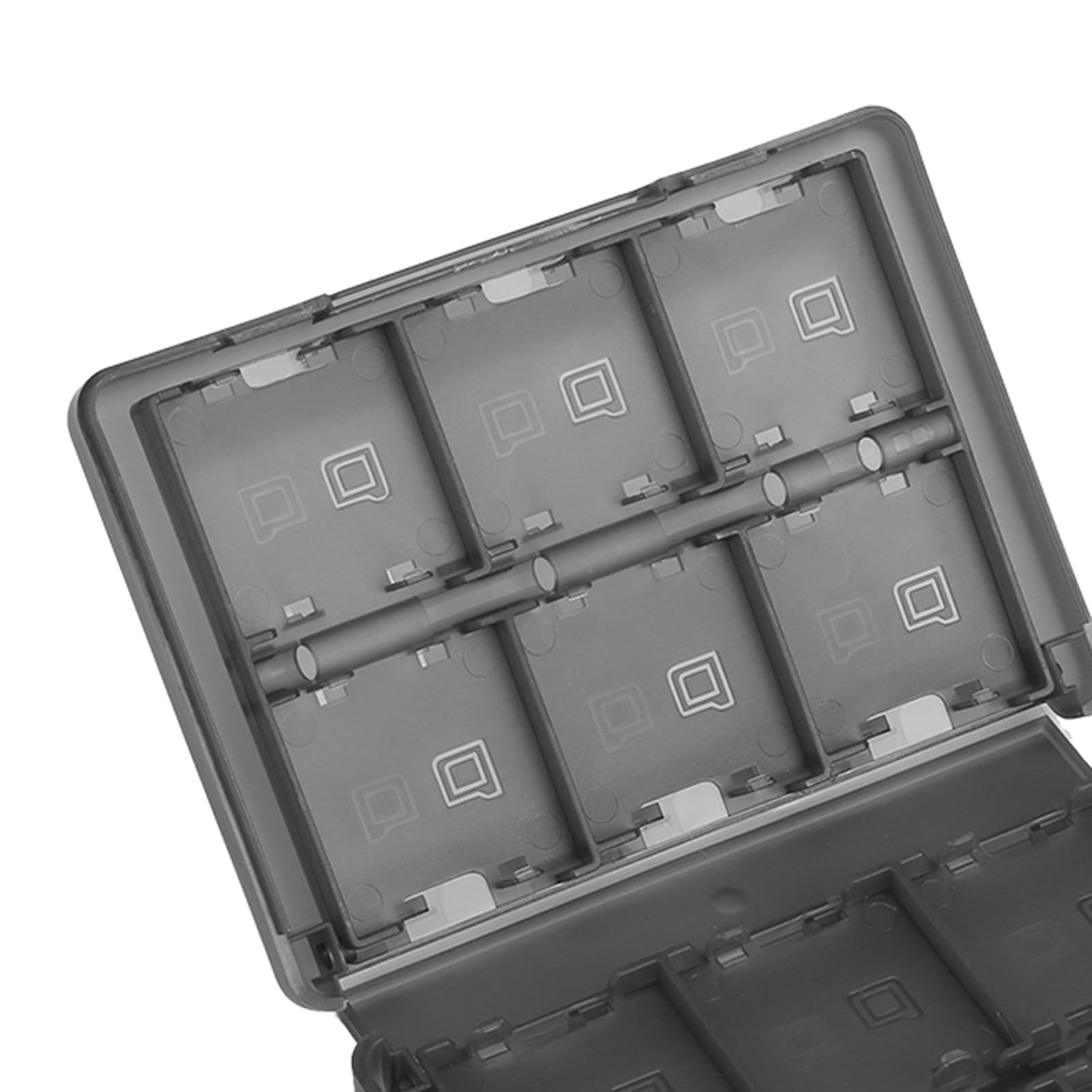 Custodia Porta Carte da Gioco 28 in 1 per 3DS DS DSI, Design Tascabile, Protegge Dalla Polvere, Non Materiale, Comoda da Trasportare (BLACK)