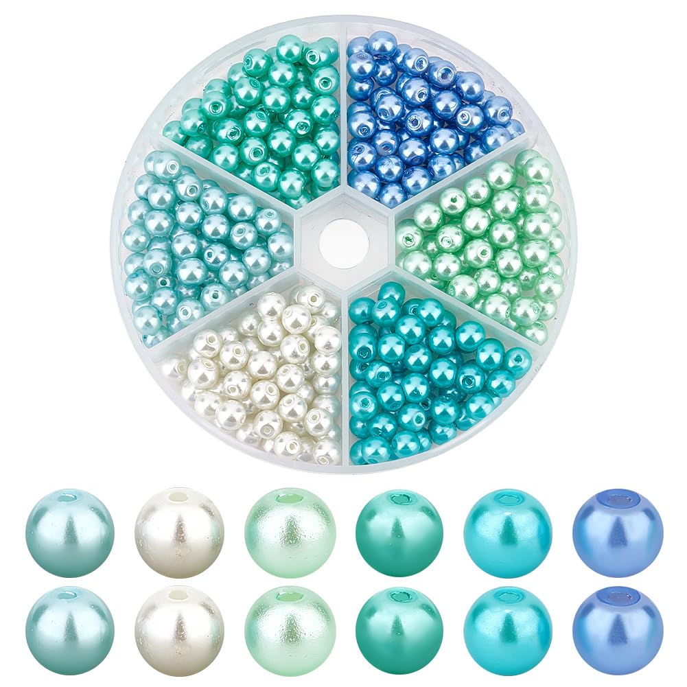 PH PandaHall 2400pcs 24 Couleurs Perles De Cristal 4 Perle De Verre