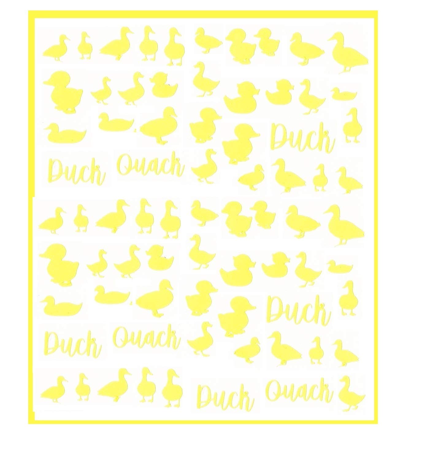 Kaz Creations Duck Nail Stickers Yellow Duck Collections (Duck Nail Stickers Yellow)