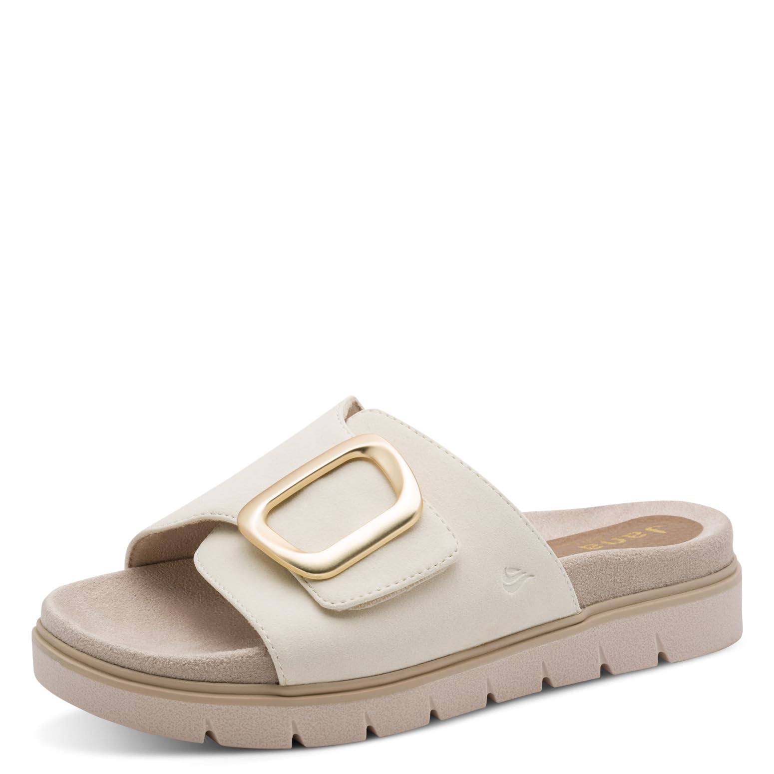 Jana Women's Wedge/Plat Mule Vegan Platform, Beige, EU 42