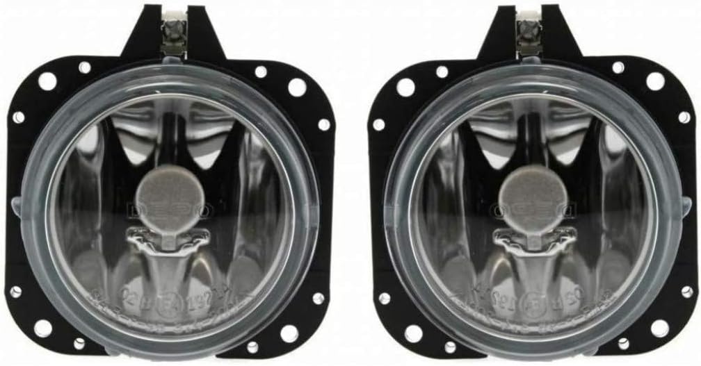 KarParts360 For 2004 2005 2006 2007 2008 Mitsubishi Galant Fog Light Assembly Driver and Passenger Side Pair w/Bulbs Replaces MI2592112 MI2592112