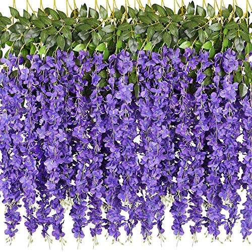NEOONES 40 Pack Wisteria Flower Vines Garland