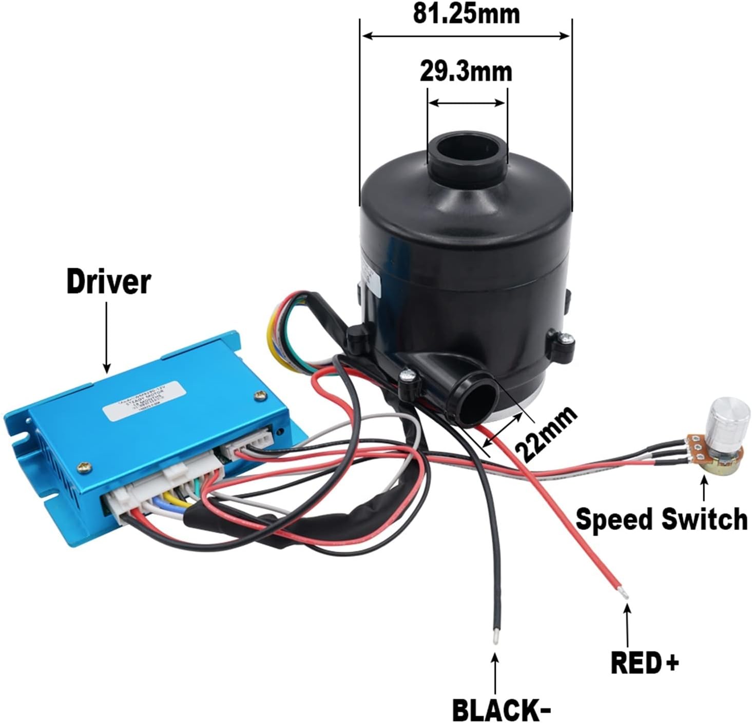 暖房装置の商業送風機のための遠心塵の排気ファンの送風機(12V Blower and Drive) 【エアフローブラシレスネックウェアラブルパーソナル】