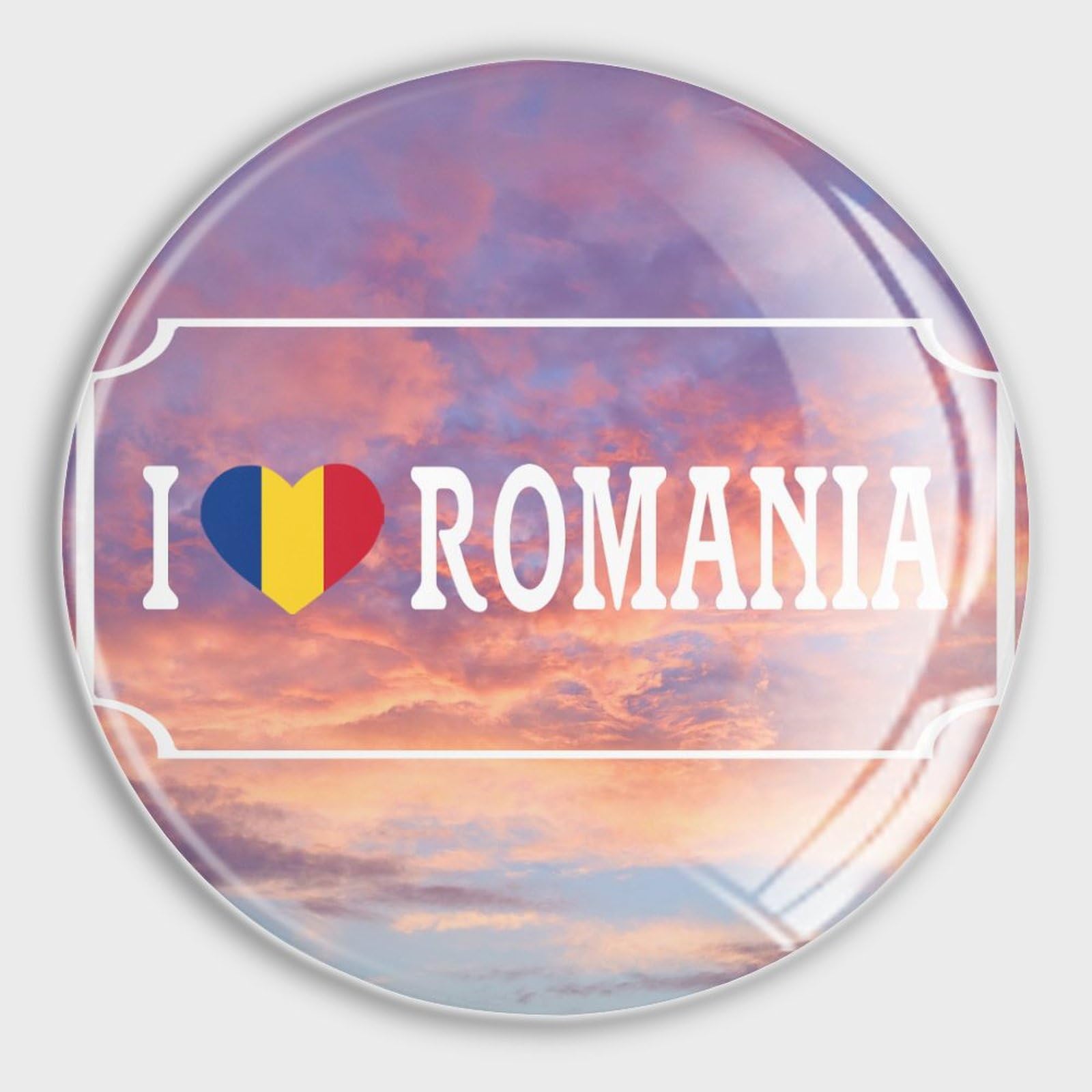 Imanes de Rumania de vidrio para nevera y pizarras de oficina