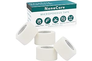 Microporous Surgical Tape 1 inch x 11yd +10pc Gauze Pads