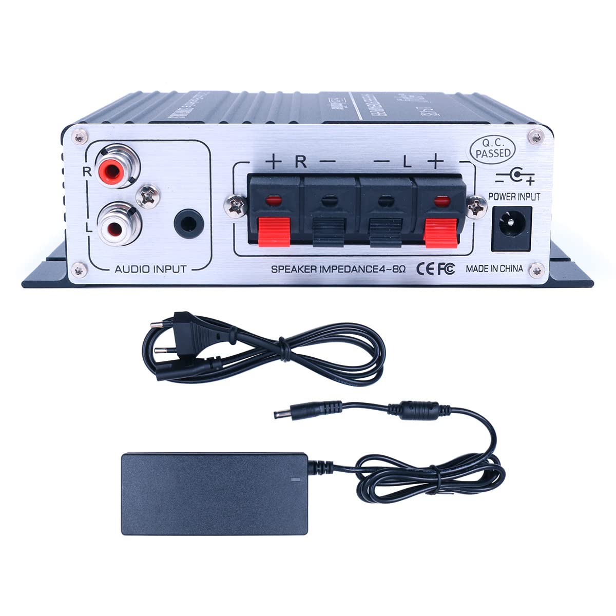 DollaTek LP-V3S 25Wx2 Amplificatore + Protezione Ritardata HiFi con Alimentazione 5A Compatibile con Computer, Cellulari o Lettori MP3 DAC ecc - Nero