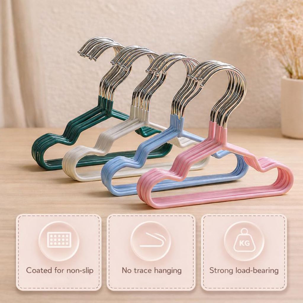 20PCS Small Dog Clothes Hangers, Non-Slip Slim Space-Saving Design for Puppies, Chihuahuas & Small Pets (Apricot)