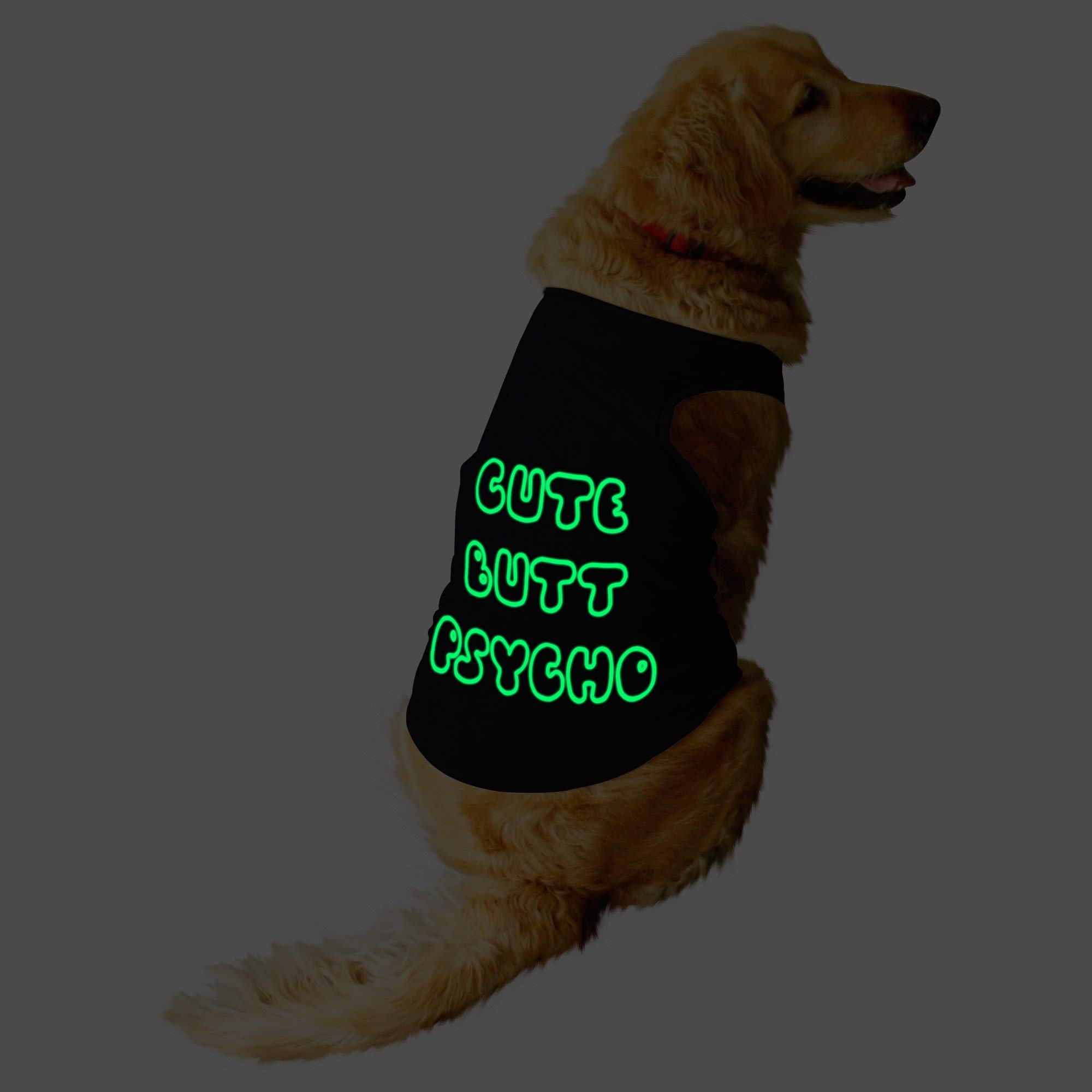 Ruse. Born Puppy Psycho Glow in The Dark Printed Round Neck Sleeveless Vest Tank T-Shirt/Tees for Small, Big Dog - X-Small - Dogs (B089G2X3VX) Amazon Price History, Amazon Price Tracker