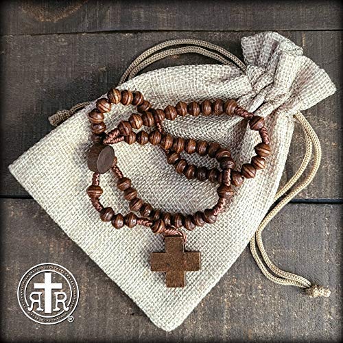 Simple Living Wood Catholic Rosary - Rugged Rosary2