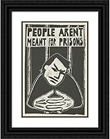 Vista 3 de ArtDirect People Aren't Meant for Prisons (1976) 7x10 UnFramed Museum Art Print Poster Ready for Framing by Rachael Romero (Australian, 1953 -)