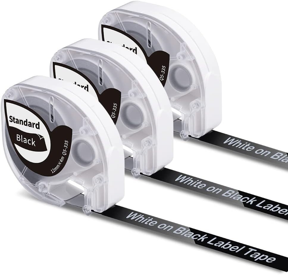 3 x Phomemo P12 & P12Pro Original Thermal Transfer Labels White on