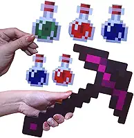 Kit picareta encantada mine + 5 poções