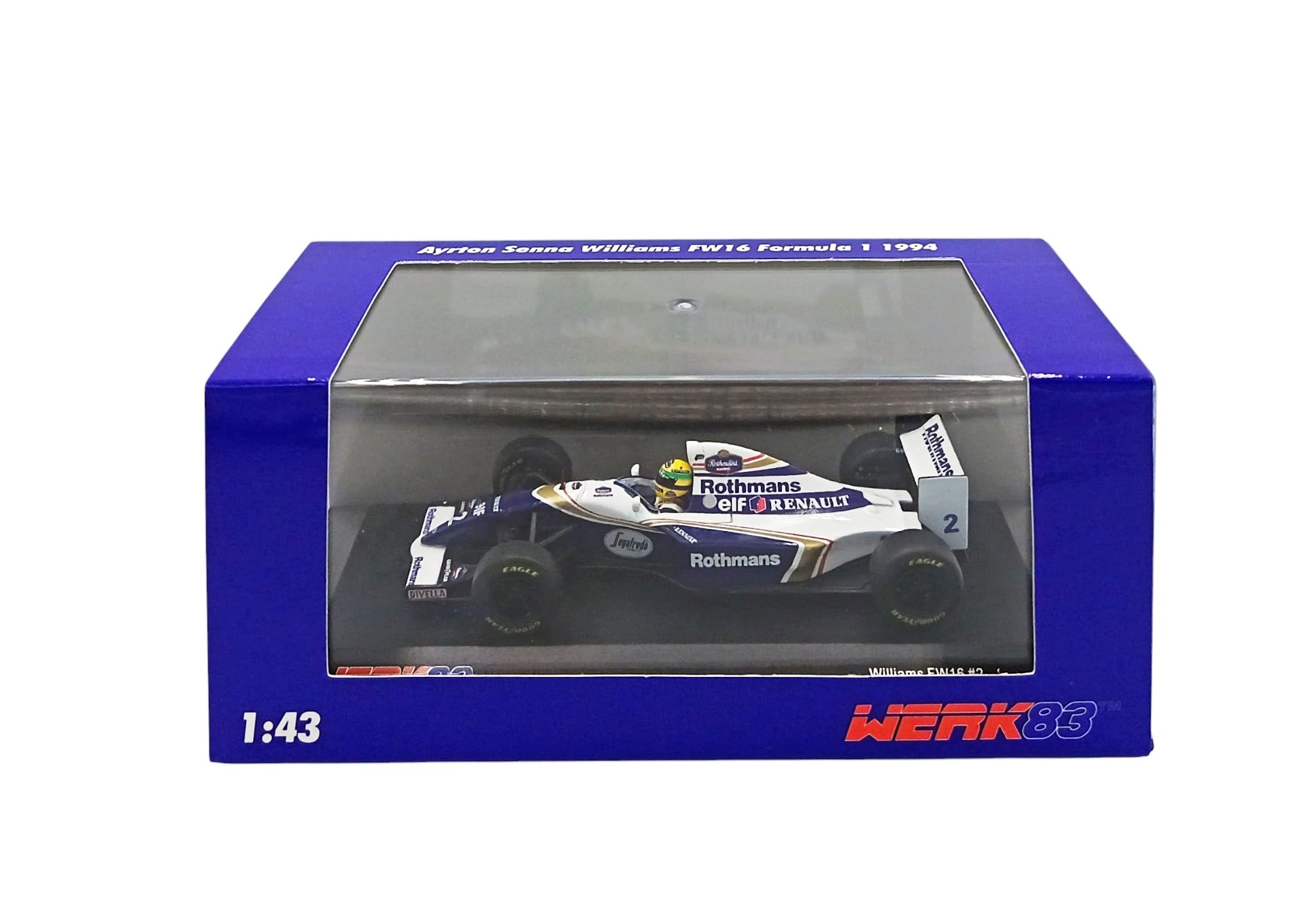 OPO 10 Auto di Formula 1 Compatibile con Renault Williams FW16#2 Ayrton Senna GP del Brasile 1994 - Scala 1/43 W430008