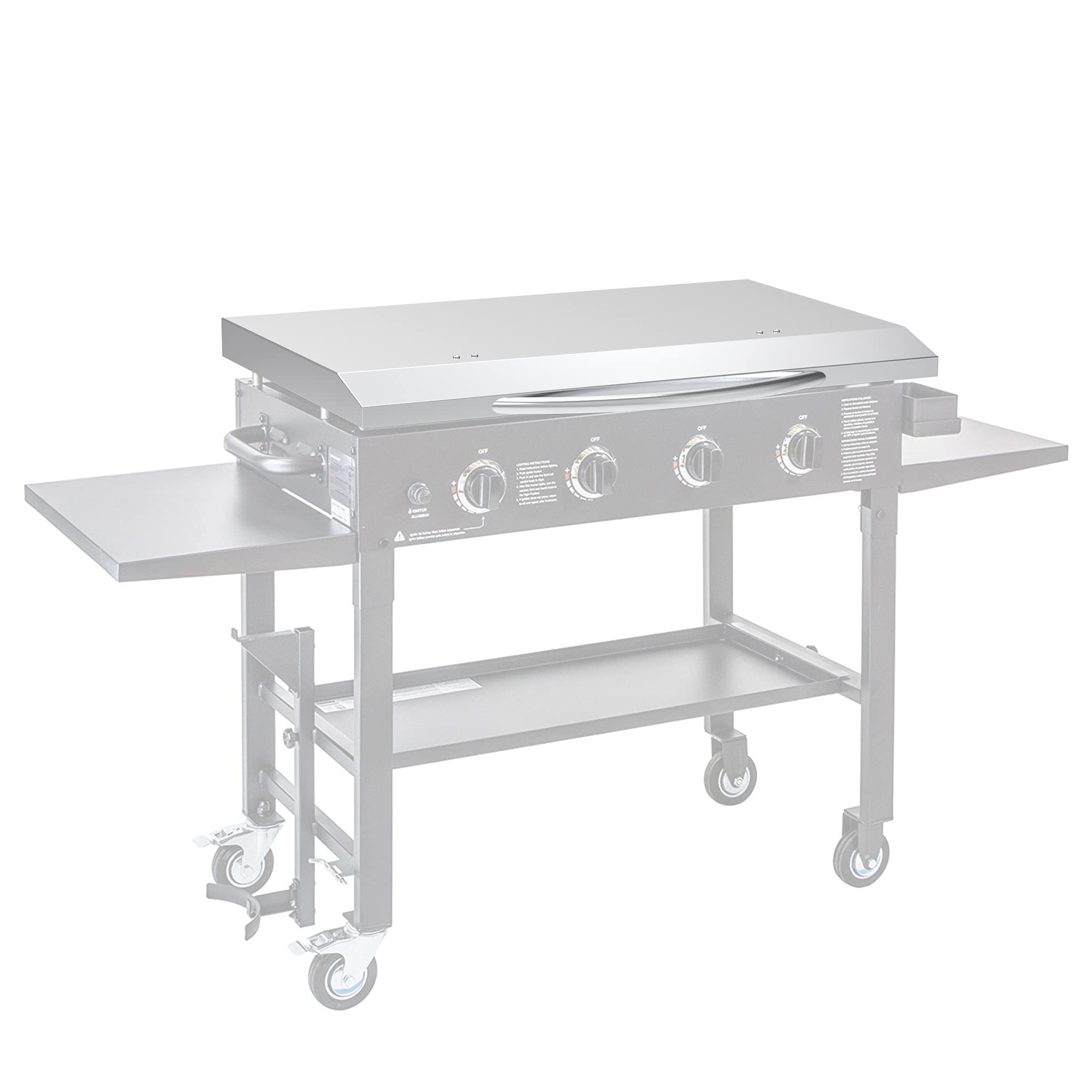 Photo 1 of ***TOP COVER ONLY***
Stanbroil 36 Inch Stainless Steel Flat Top Grill Cover with Handle for Blackstone 36”Front or Rear Grease Griddle and Other Similar Grills