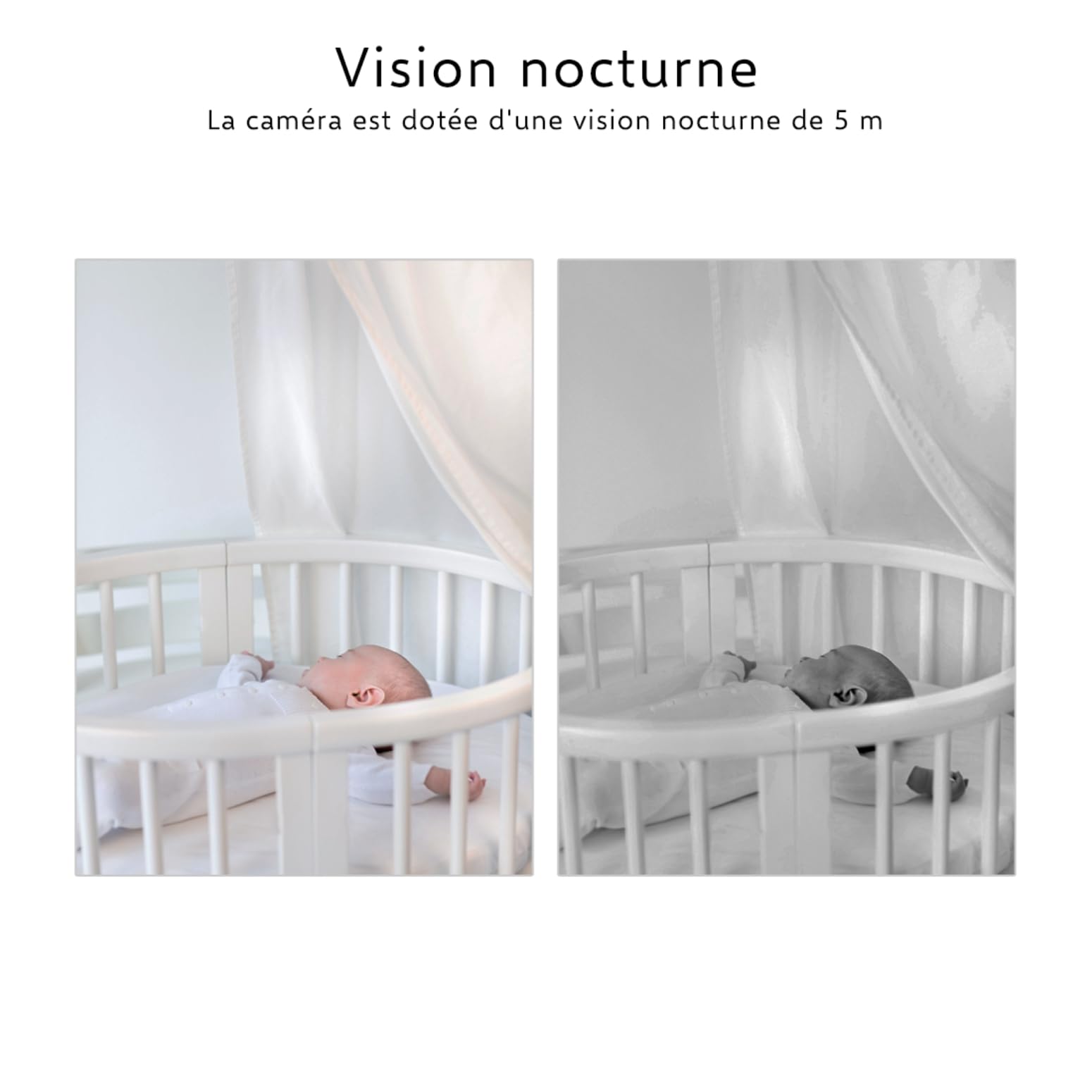 ELRO BC4000 Baby Monitor Royale Full HD Babyphone avec écran tactile 12,7 cm et application
