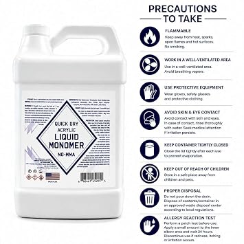 EMA Quick Dry Monomer Nail Liquid Fragrance Aroma, 128 fl oz