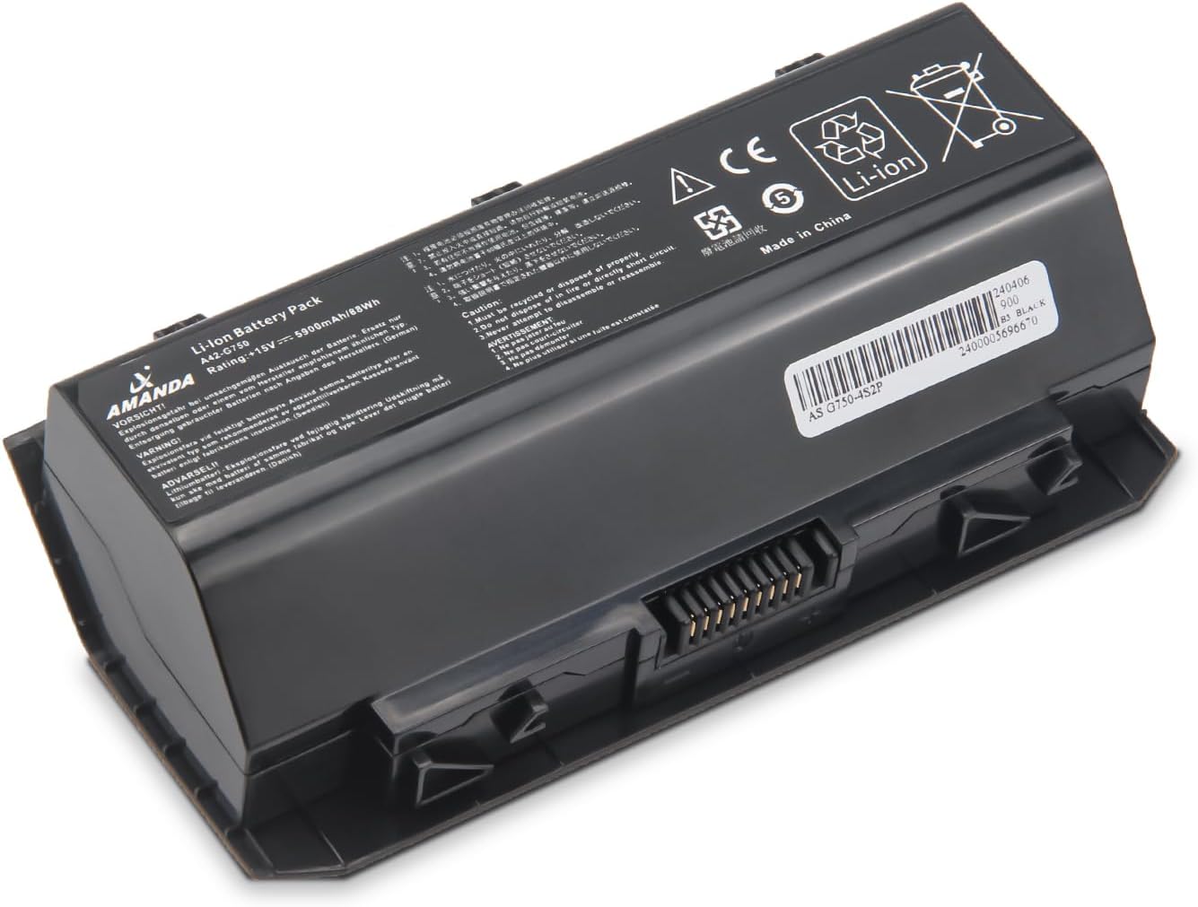 A42-G750 Battery Replacement for Asus G750 G750JW G750J G750JM G750JH G750JS G750JX G750JZ ROG Series 0B