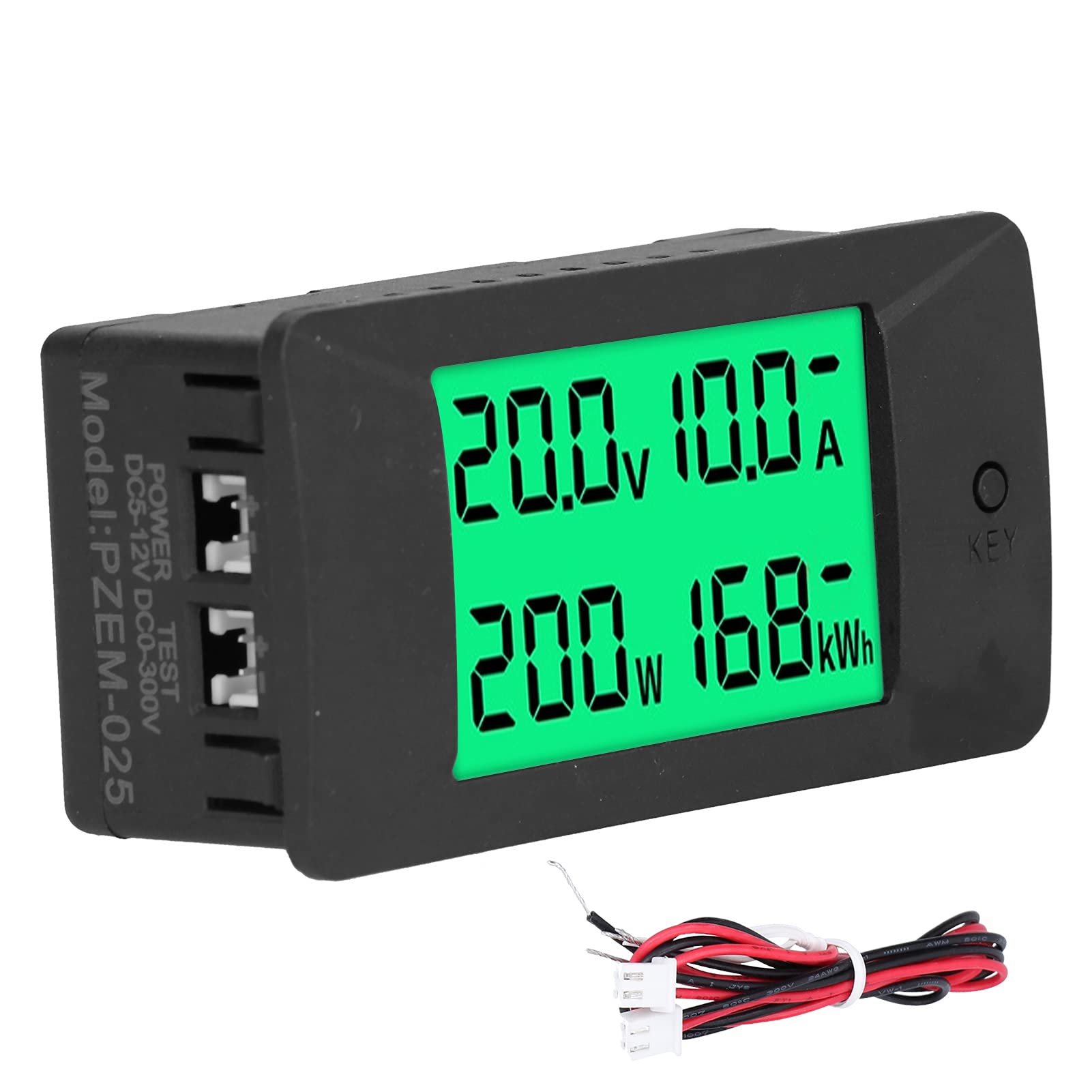 Voltage Amp Meter DC DROK Battery Monitor DC 0-300V 200A Ammeter Voltmeter