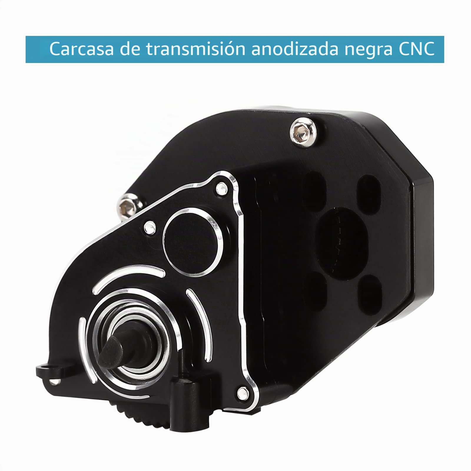 INJORA Transmisión Caja de CambiosCompleto con 0.3 Mod Engranaje para SCX24