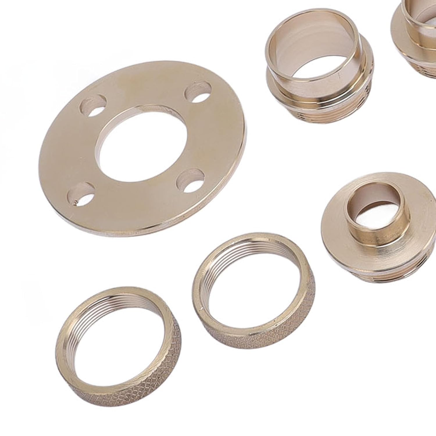 WALFRONT Router Template Kit, Solid Brass Bushing Set for Woodworking, 8 Sizes (5/16in to 1in), Carry Included, Tailor Made for Routing