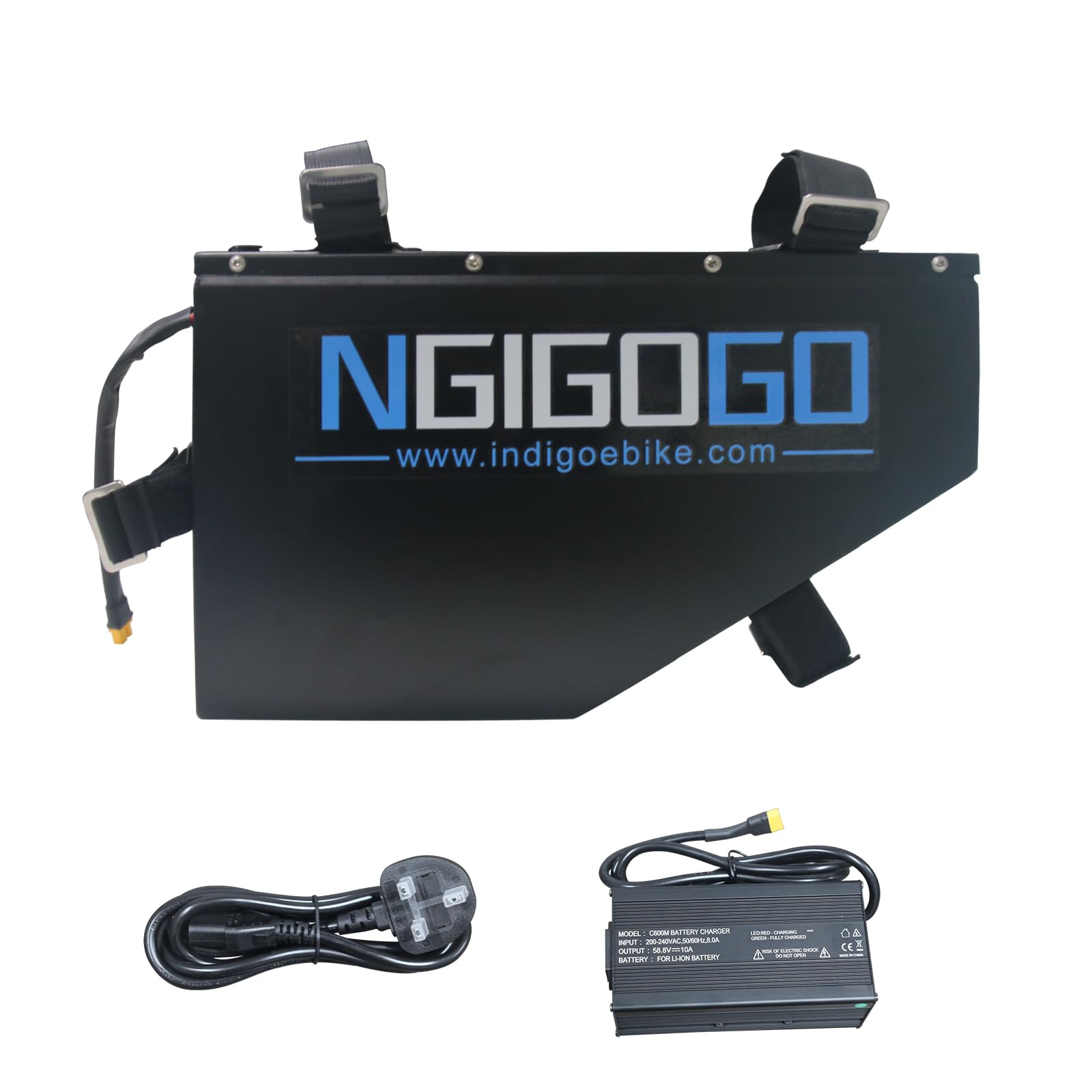 Batterie Ebike 48V/52V 20Ah/25Ah - Lithium Downtube Haute Capacité Avec Chargeur - Pour Bafang 250-1500W