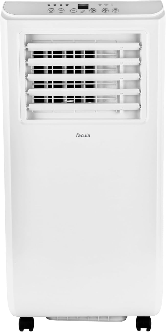 Fácula - Aire acondicionado portátil 3en1 ARTIC 7000BTU | Refrigeración + ventilación + deshumidificación | Temporizador