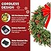 Best Choice Products 30in Pre-Lit Battery Powered Christmas Wreath Artificial Pre-Decorated Holiday Accent w/ 100 Lights, 276 PVC Tips, Ribbons, Pine Cones