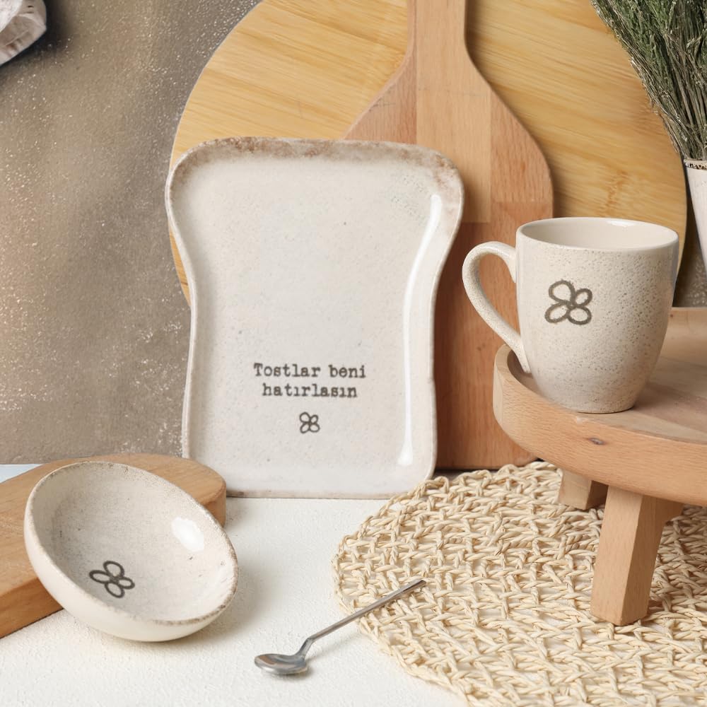 Keramika Atıştırmalık Tost Seti 3 Parça 22501-03