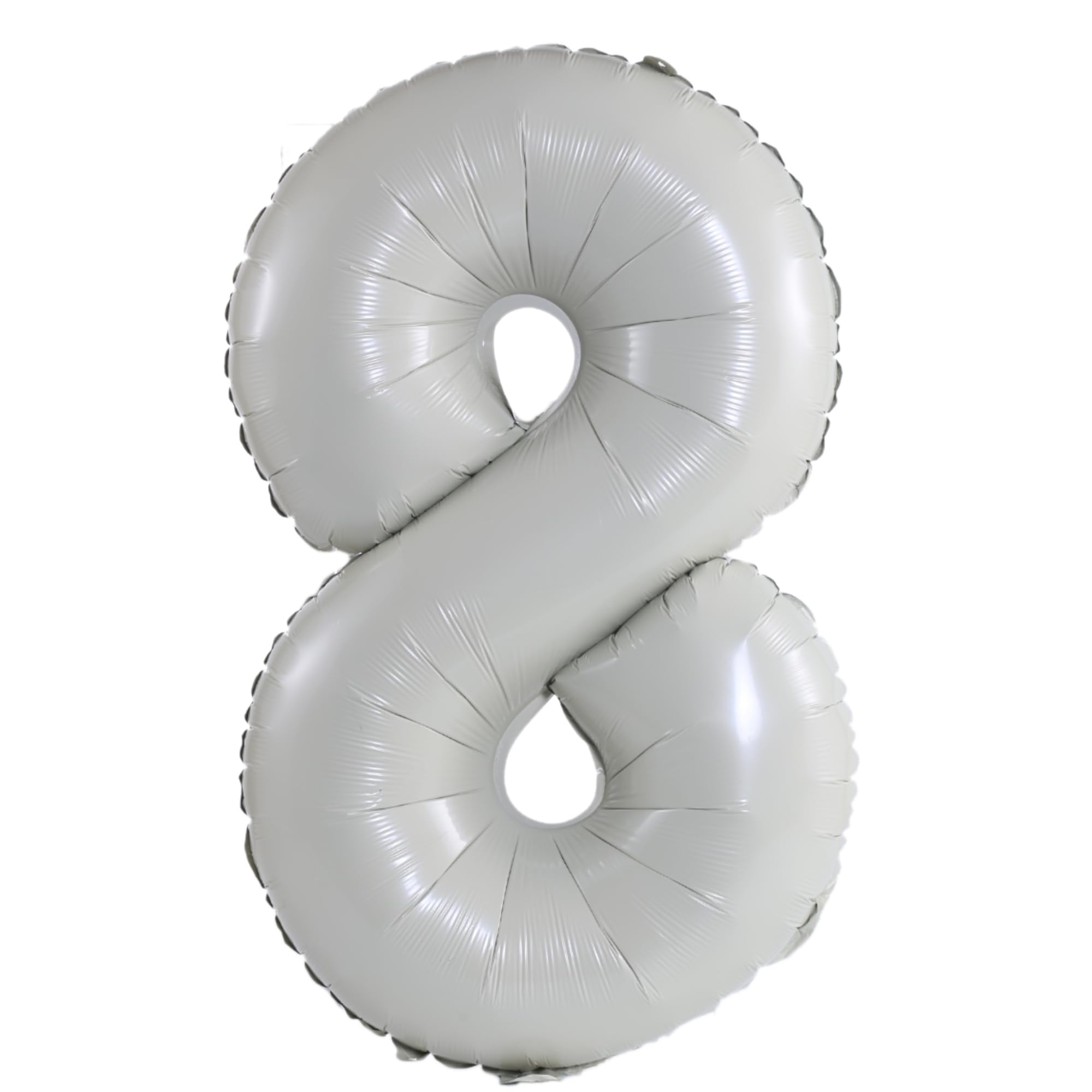 YPSelected 32 Inch Large Foil Helium Number Balloon Birthday Wedding Party 0-9 (Ivory, 8)