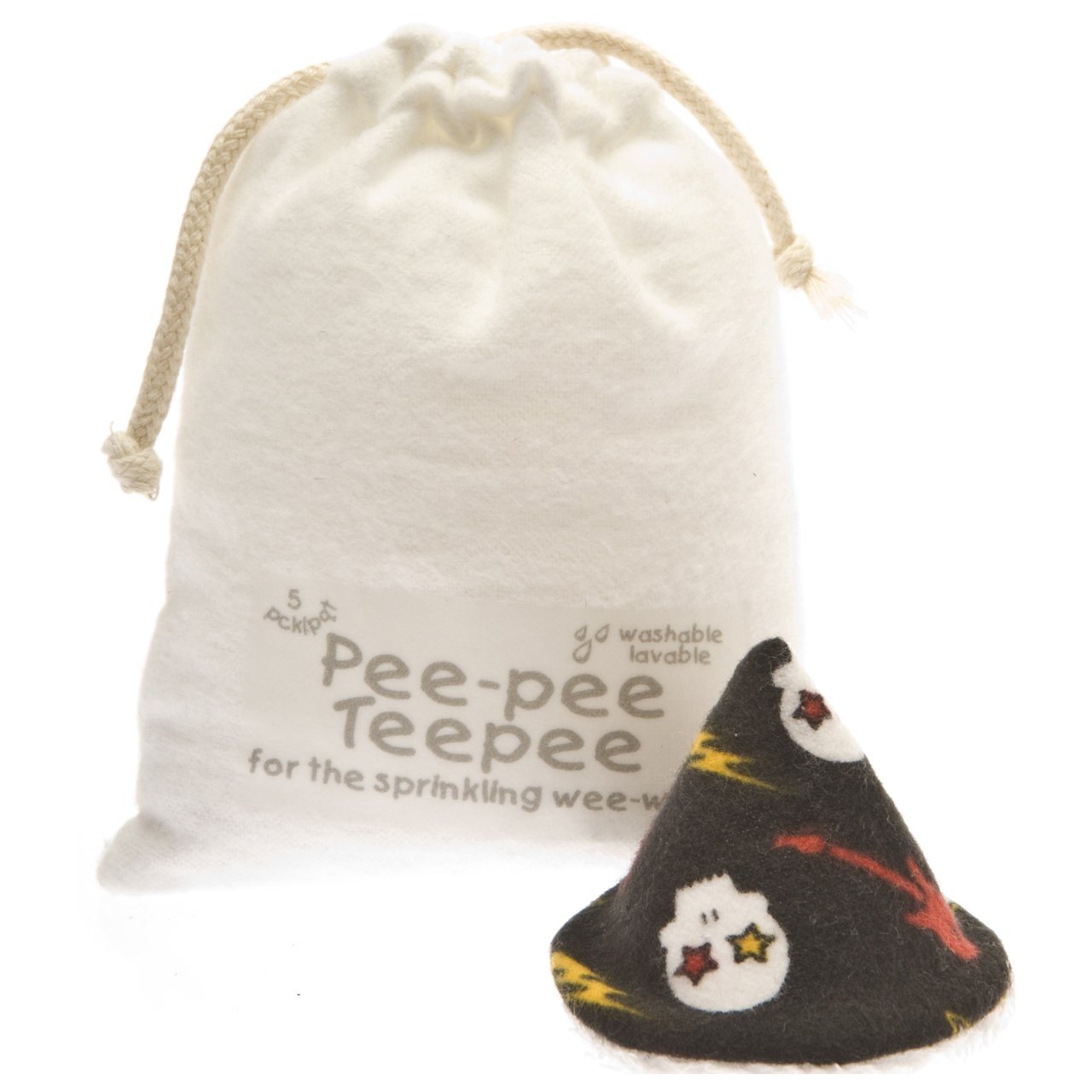 Pee Pee Teepee Skulls with Laundry Bag 5 Pieces Baby boy Pee Shield Babyboy Essentials Baby boy Diaper Cover for Boys Teepee Pee Shield Pee Covers