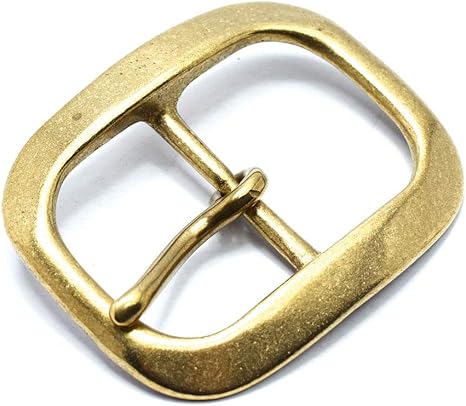 Amazon Co Jp ブラス製 バックル レザーベルト用 国産 日本 ソリッドブラス 真鍮無垢製 ロングスクエア ベルト幅35mmまで 服 ファッション小物