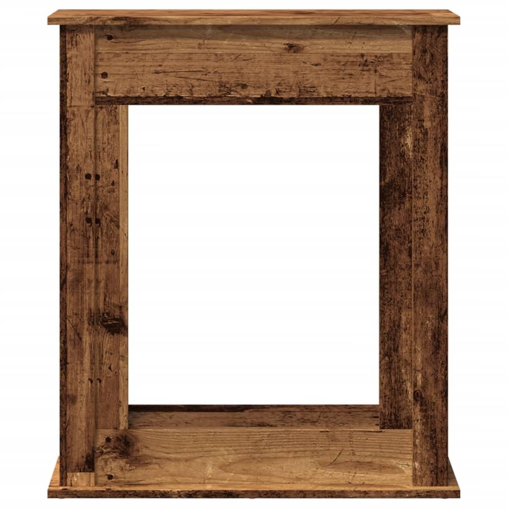 Cadre de cheminée vieux bois 75x20x87,5 cm bois d'ingénierie