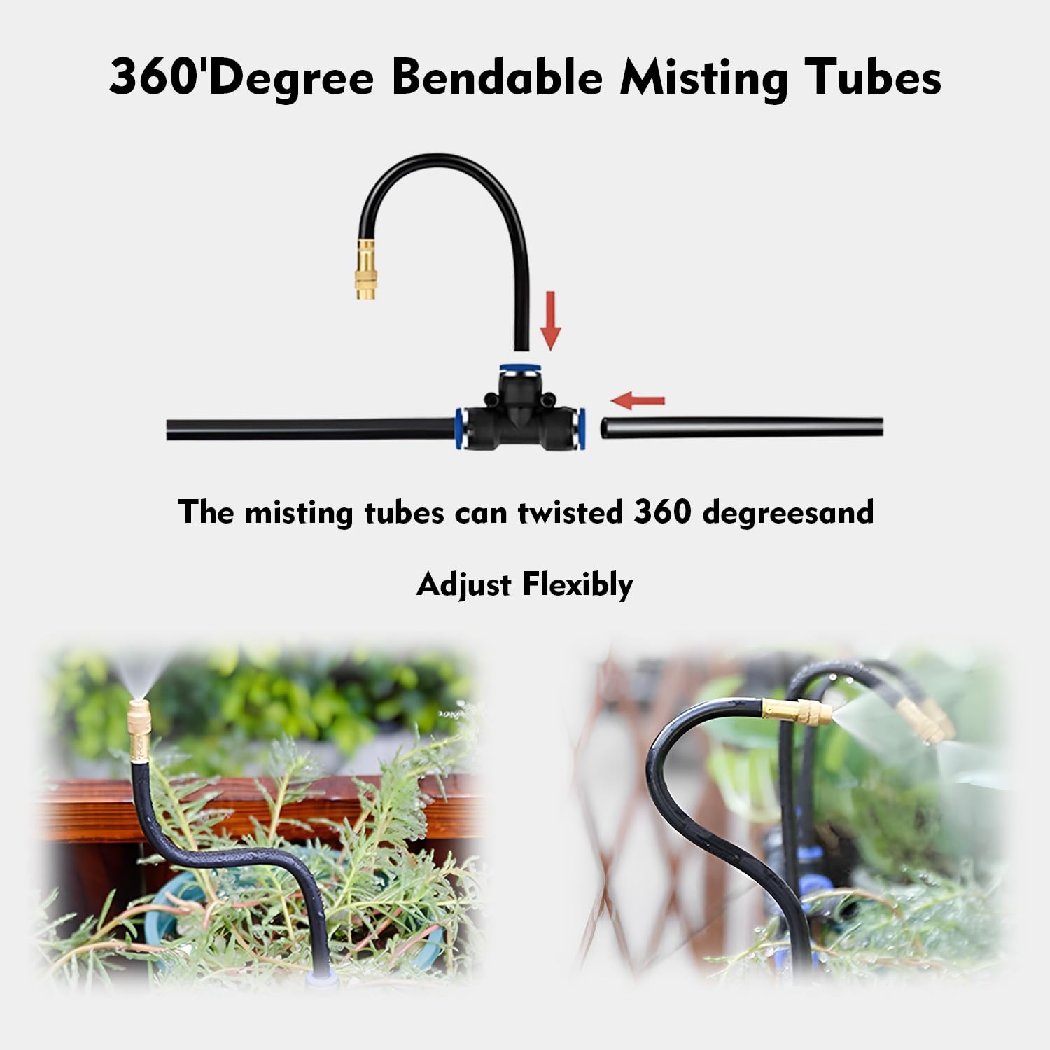 360° Curved Garden Automatic Irrigation System, Drip Irrigation Kit Automatic Drip Irrigation System, Garden Watering System Adjustable Bendable Nozzle Copper Sprayer System for Garden Yard (16.4 Ft 360° Curved Garden Automatic Irrigation System, Drip Irrigation Kit Automatic Drip Irrigation System, Garden Watering System Adjustable Bendable Nozzle Copper Sprayer System for Garden Yard (16.4 Ft