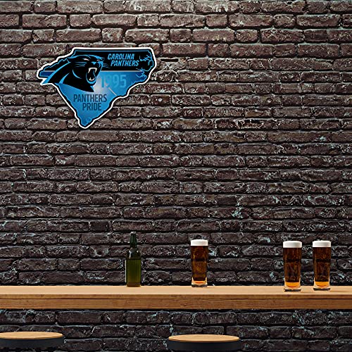 Image of Rico Industries NFL Football State Shape Shape Cut Pennant - Home and Living Room Decor - Soft Felt EZ to Hang
