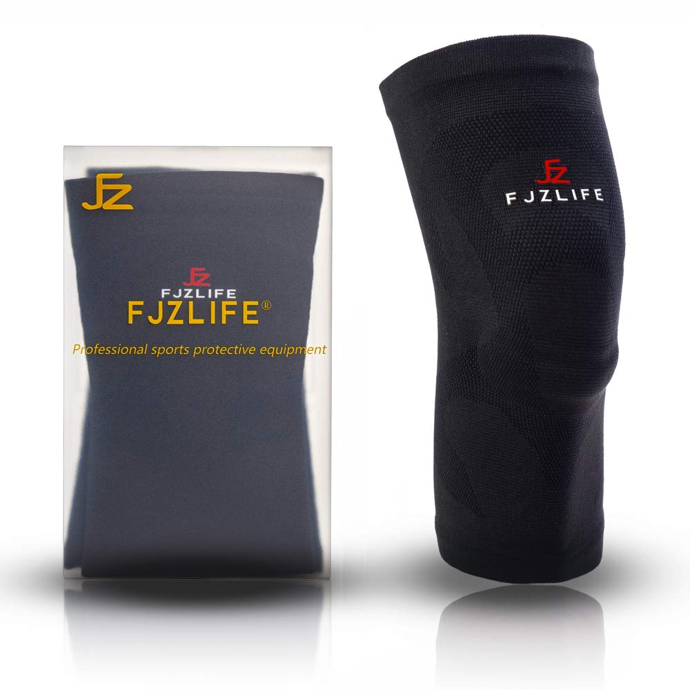 FJZLIFE Knee Support (1 Pair) for Men and Women with Elastic Gel Pads, Professional Knee Brace for Running, Arthritis, Joint Pain Relief, ACL, Meniscus Tear and Injury Recovery : Health & Household
