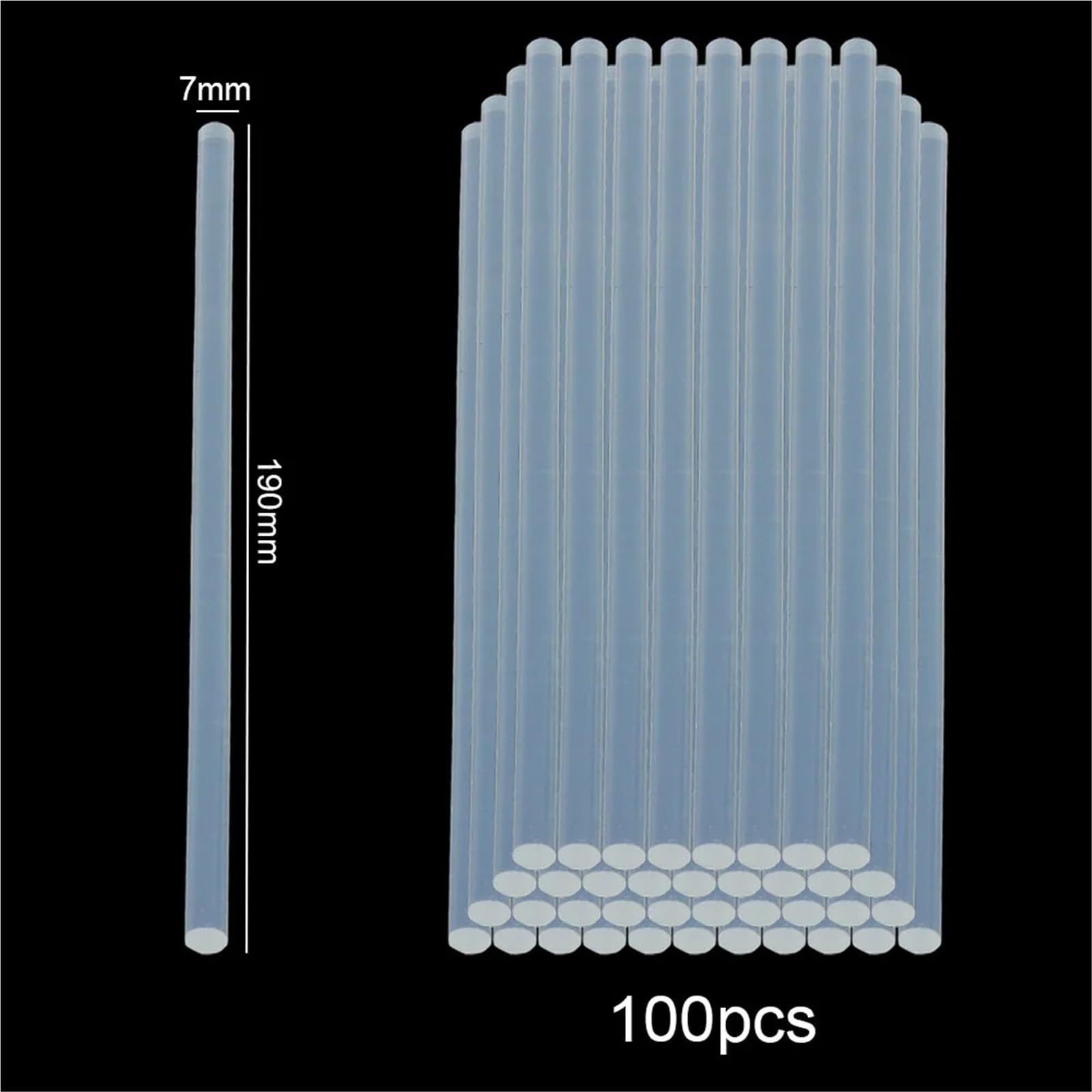 5-100 Pezzi Stick di Colla a Caldo Trasparente 7 mm / 11 mm Forte viscoso Strumenti Fai da Te for la casa for Pistola for Colla elettrica Album Artigianale Riparazione(11mmx300mm,100 PCS)