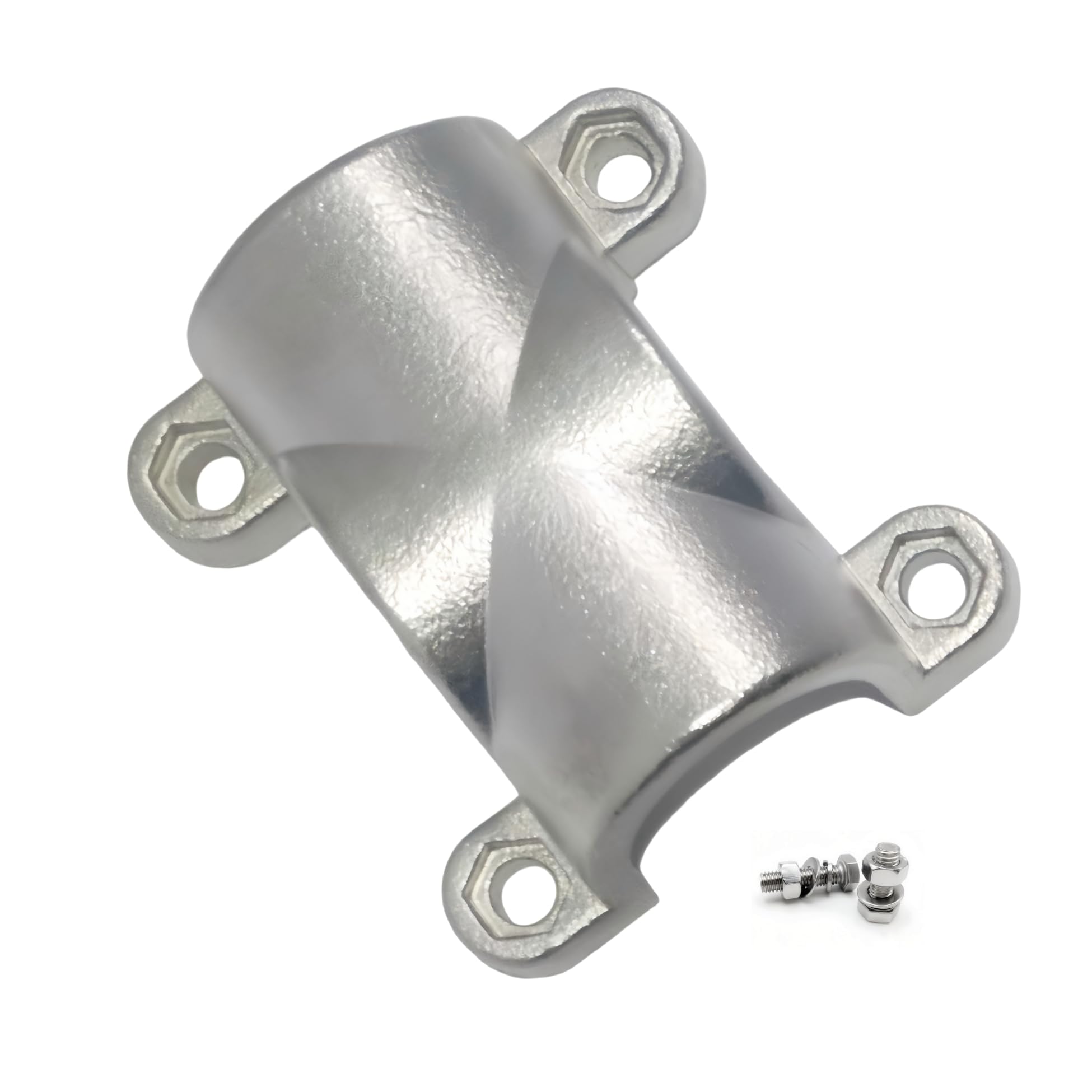 Keehui Marine Grade 316 Steel Stainless Tube Mount handrail Cross Tube Clamp for 1inch Tube (1SET)