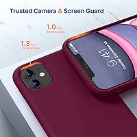 Vista 560 de Miracase Funda diseñada para iPhone 13 Pro Max con protector de pantalla, [forro de microfibra suave antiarañazos], funda protectora de silicona