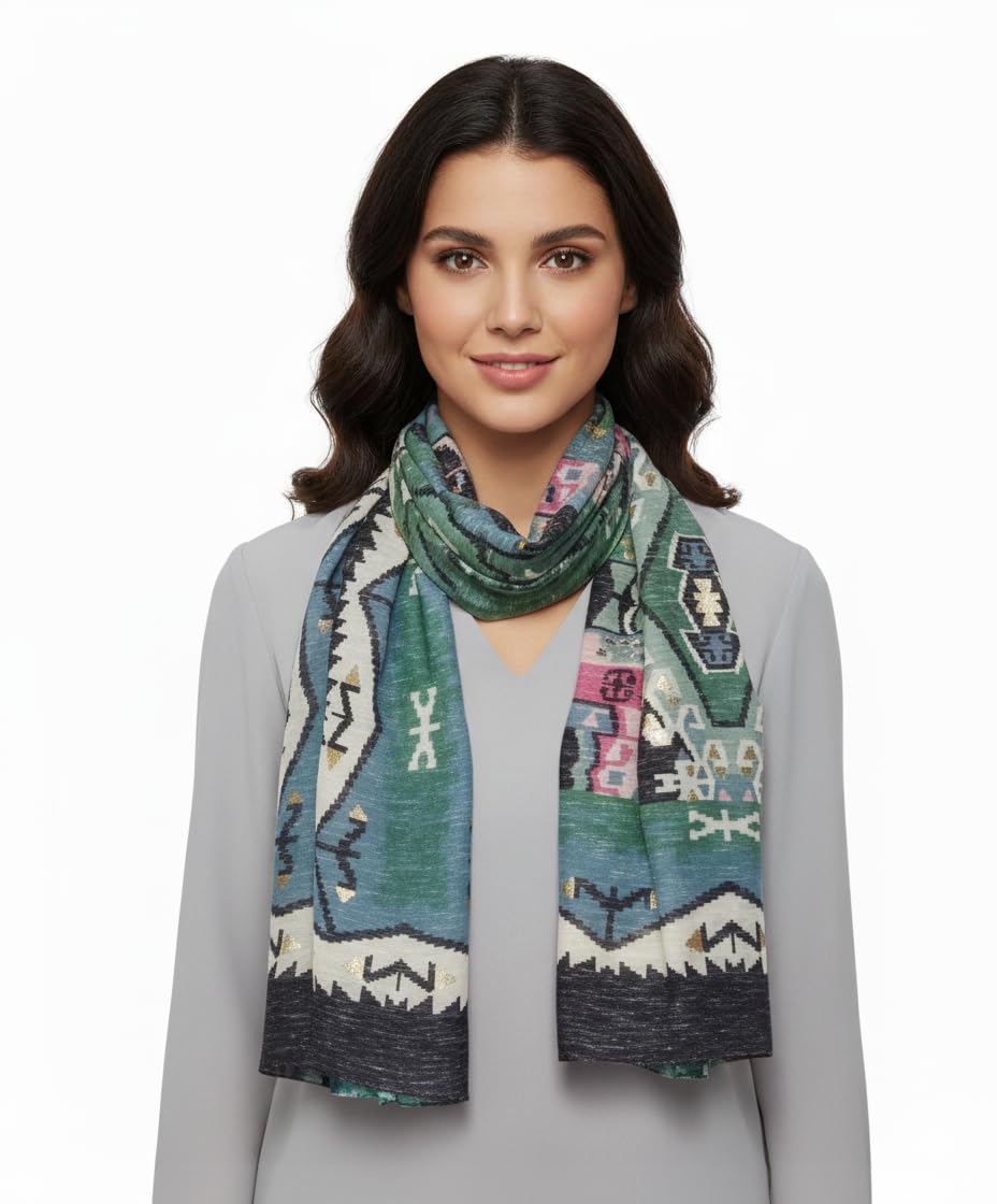 Women's Scarf Stole - Printed, Soft Fabric, Summer Accessory, 100x180 cm, Neck Cover, Sun Protection, Dust Protection, Absorb Sweat, Easy Care-image-27