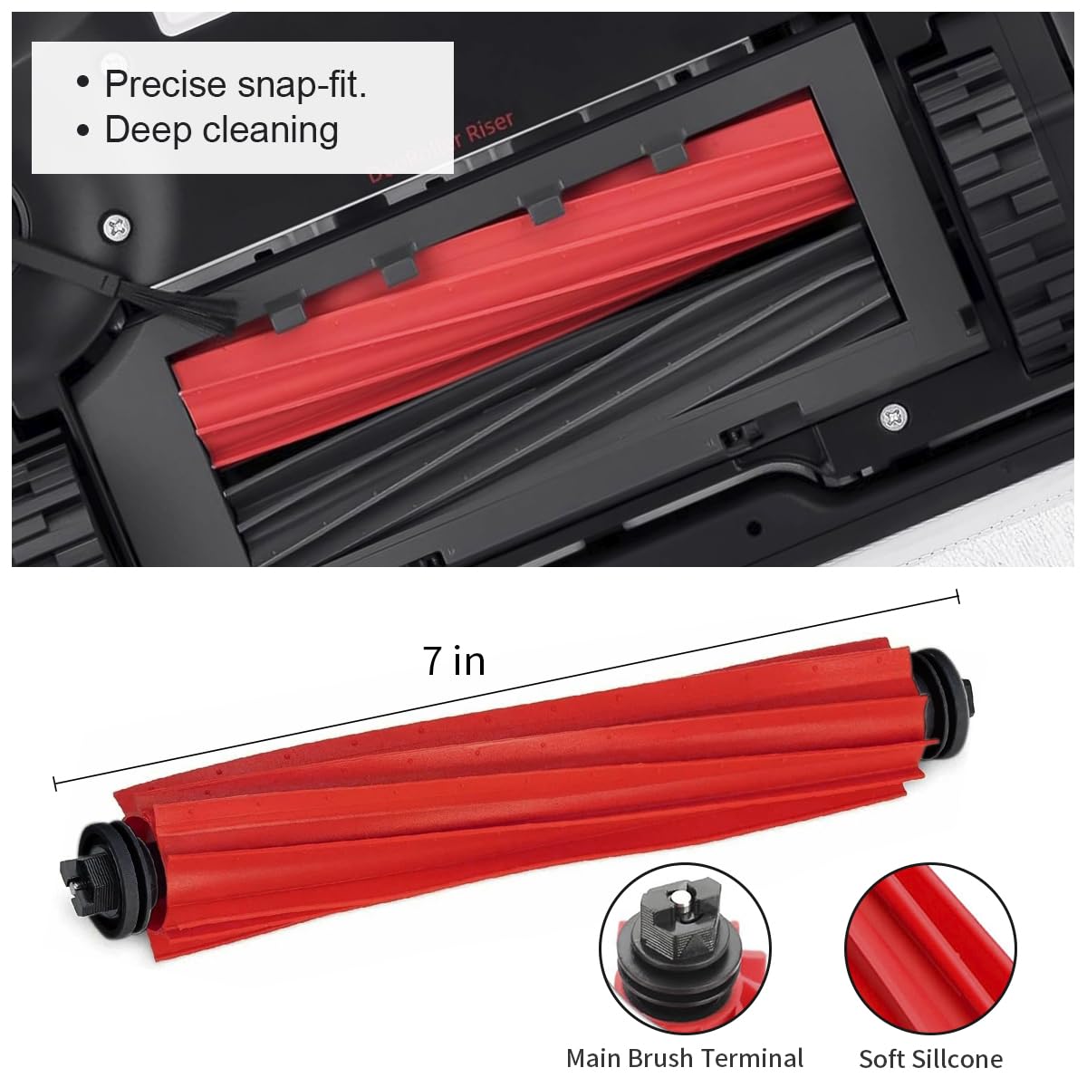 Accessori Roborock E4: Panno, Spazzola Laterale, Filtro HEPA - Kit Ricambio Per Lavaggio E Aspirazione - Foto 3