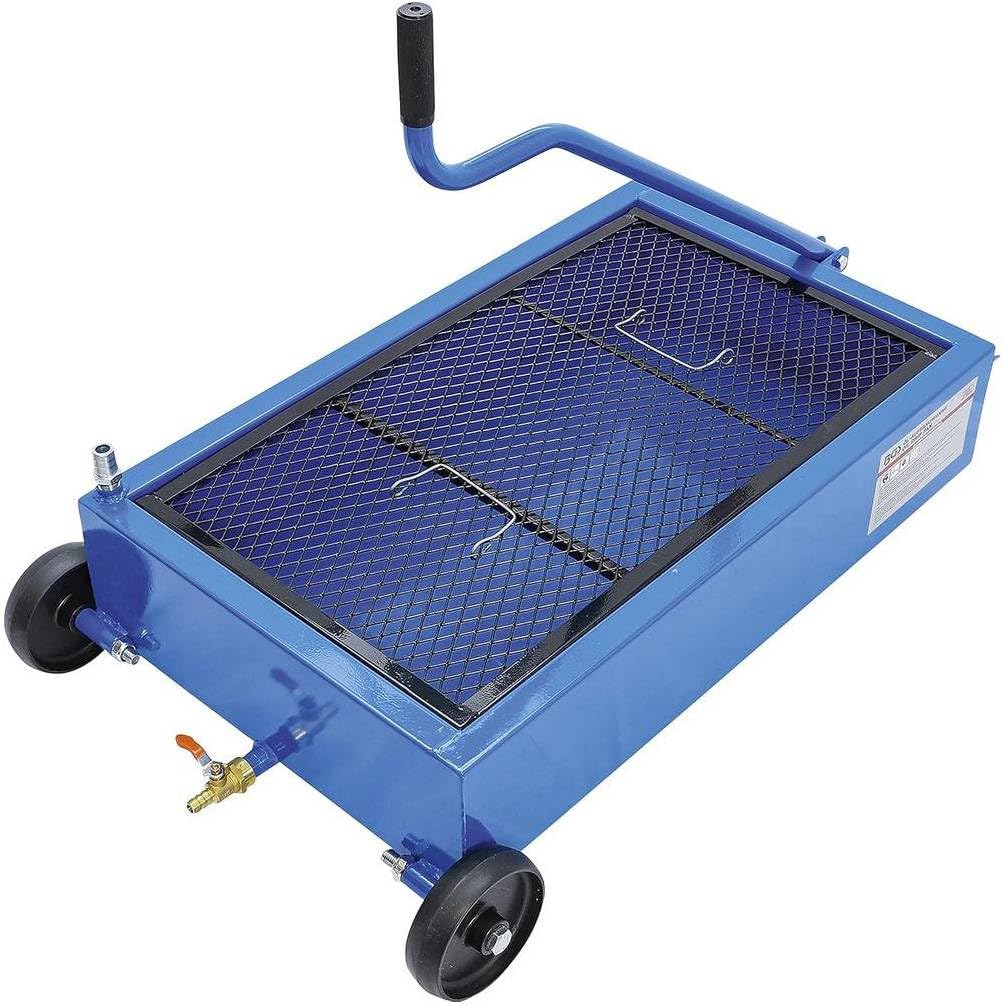D-Work Recuperatore di olio mobile 35 l, capacità 35 l, 47 x 18 x 87 cm, mobilità e praticità per officina
