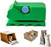suction Cardboard Cutter for Cat Scratcher, DIY Tool for Custom Cat Cardboard Scratchers, Handheld 3D Printing Cardboard Recycle Cutting Tools, Green Cutter with Compact Design for Home Use