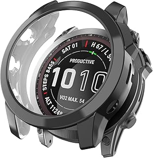 Case Compatible with Garmin Fenix 7X, Shock and Drop Resistant TPU Case for Garmin Fenix 7X/Fenix 7X Solar/Fenix 7X Sapphire Solar Smartwatch (Not Compatible with Fenix 7)