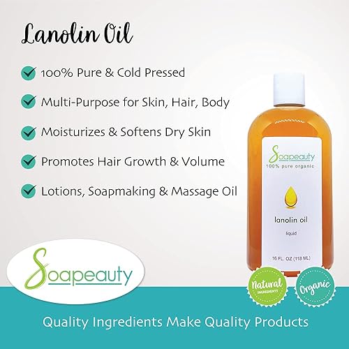 Miniatura 2 de Aceite de LANOLIN prensado en frío sin refinar | 100% natural disponible a granel | Portador para aceites esenciales, cara, piel, crema hidratante