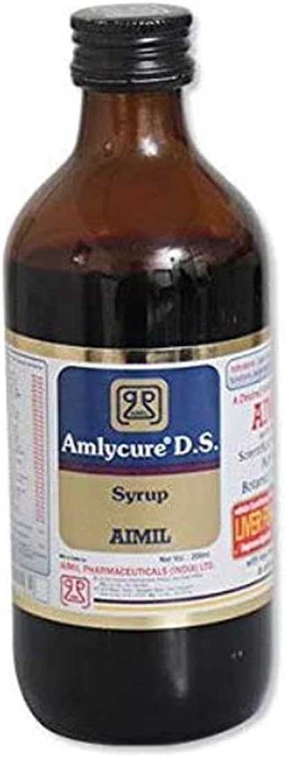 AIMIL Amlycure D.S. Syrup for Liver Health – Natural Liver Herbal Tonic 200 ML (Pack of 2)