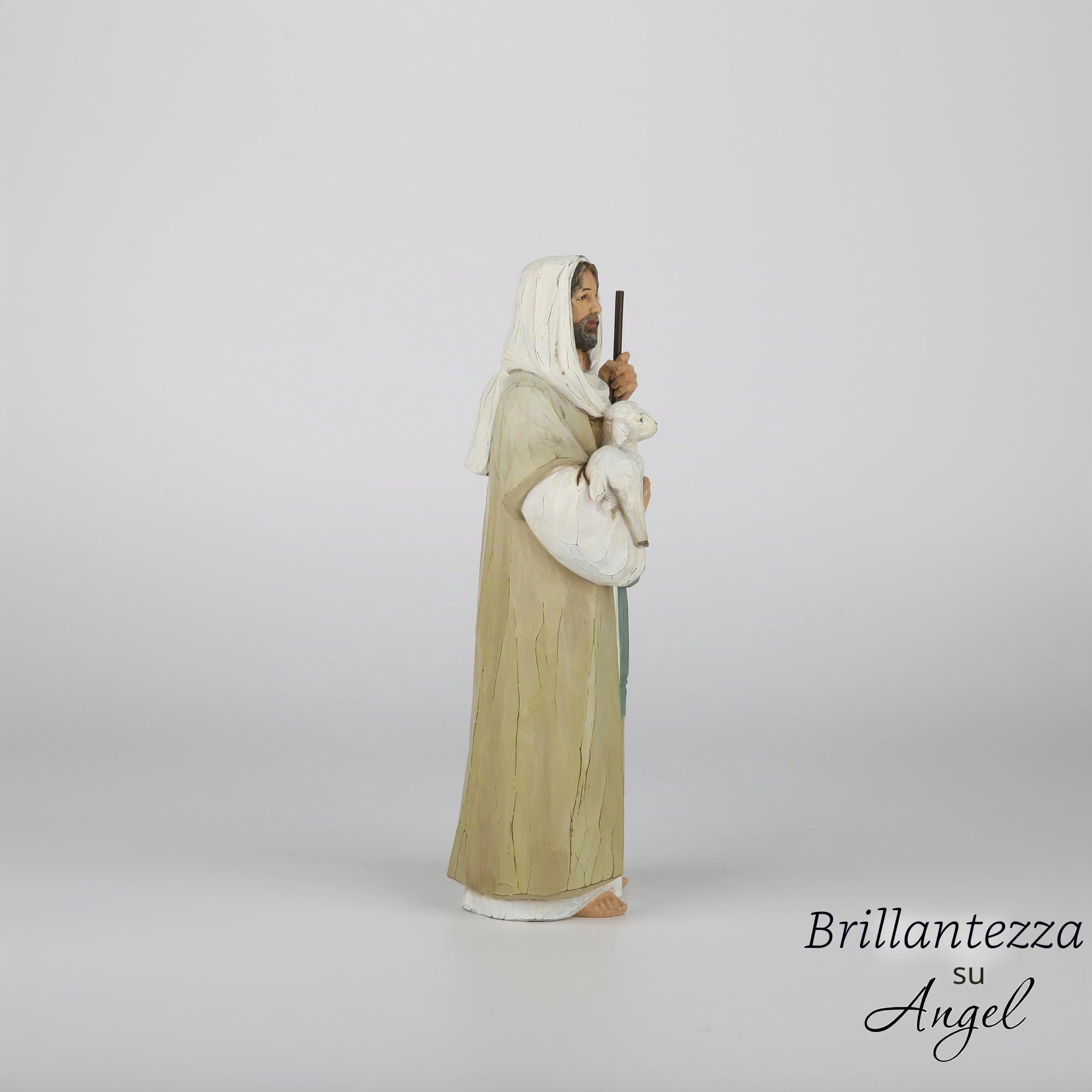 The Good Shepherd Figura Decorazione per la casa Statua religiosa da tavolo per interni Regalo religioso